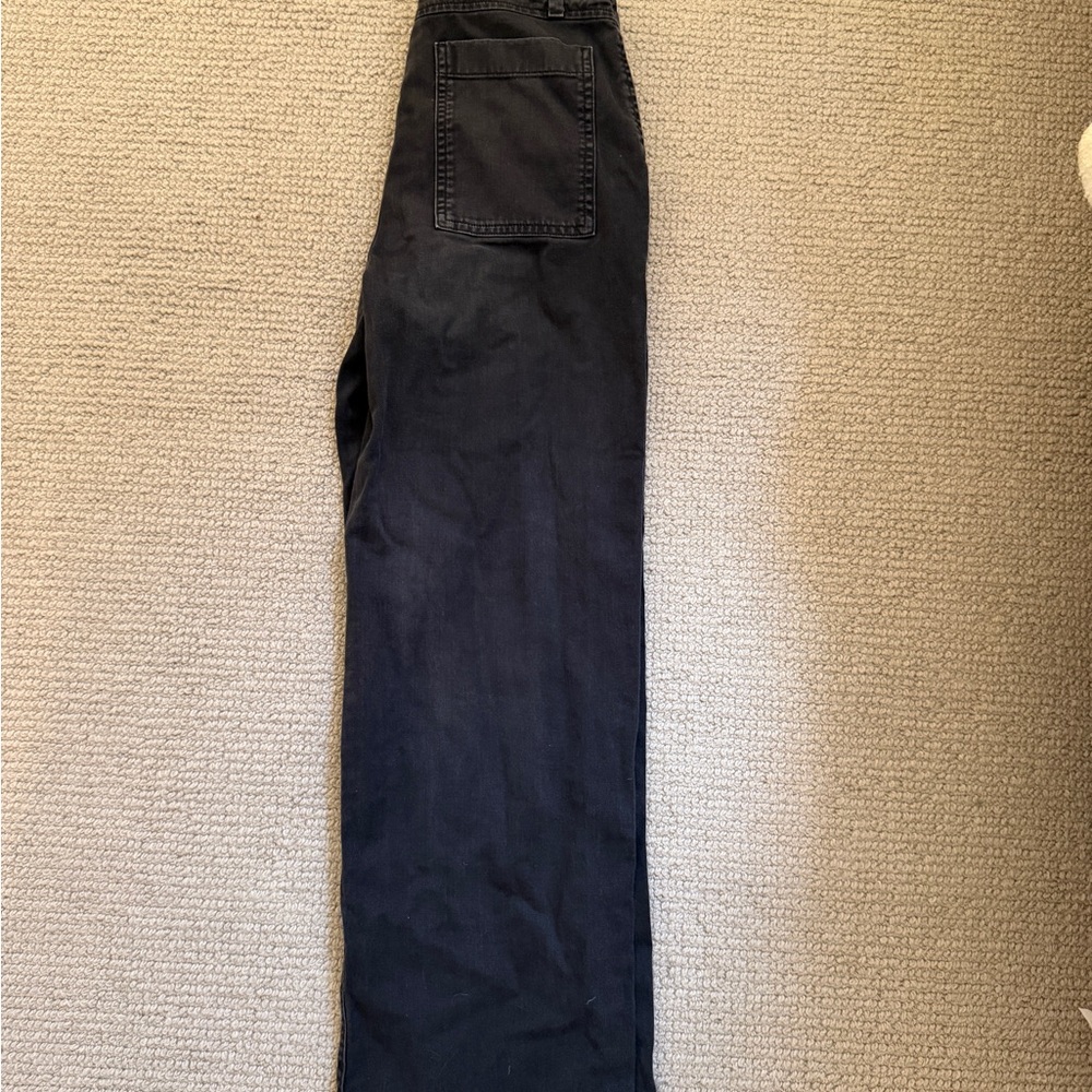 GAP Dark Black Straight-Leg Jeans